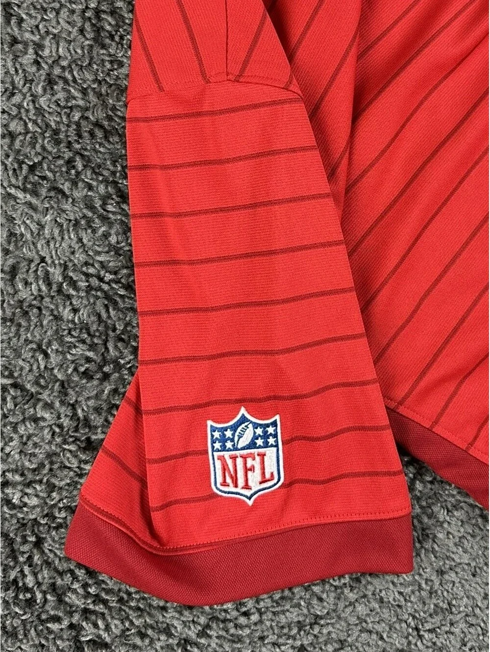 Nike NFL Houston Texans Polo Shirt Mens Medium Red Dri-FIT Team Issued Staff M